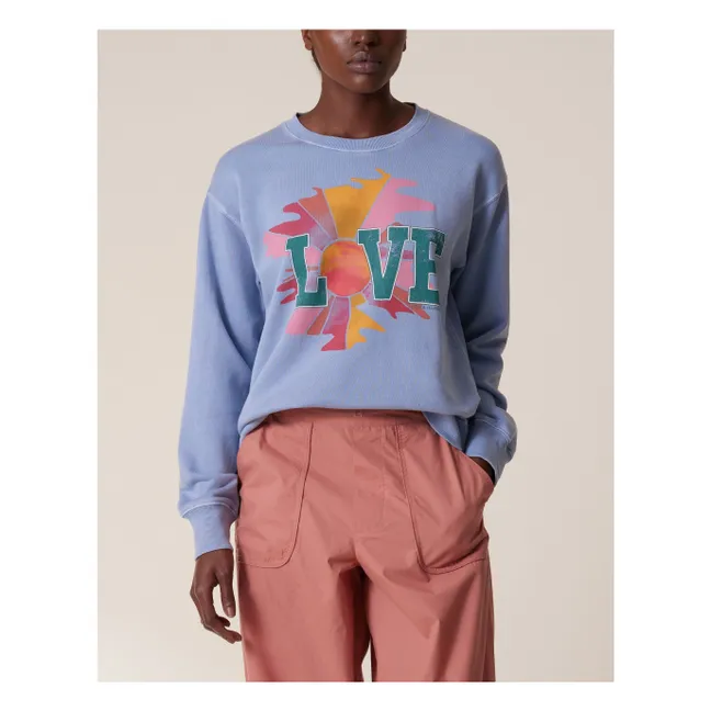 Sweatshirt Sortie Love Bio-Baumwolle | Lavendel