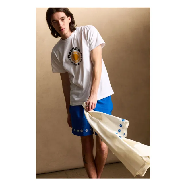 Sun Sand Rest organic cotton T-shirt | White
