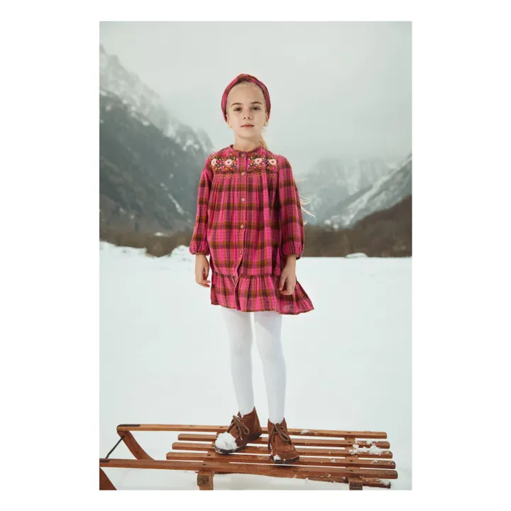 Vestido Massilia de algodón orgánico | Rosa Fushia- Imagen del producto n°1