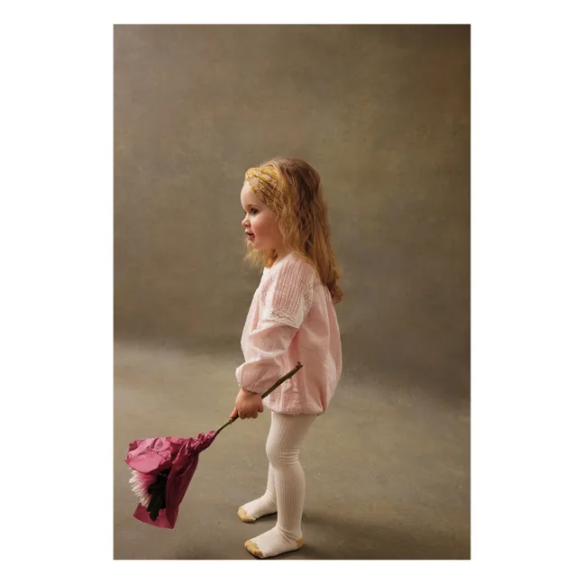 Barboteuse Janetta Coton Bio | Rose pâle
