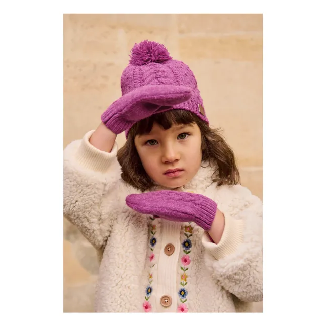 Bonnet Pompon Laine | Framboise