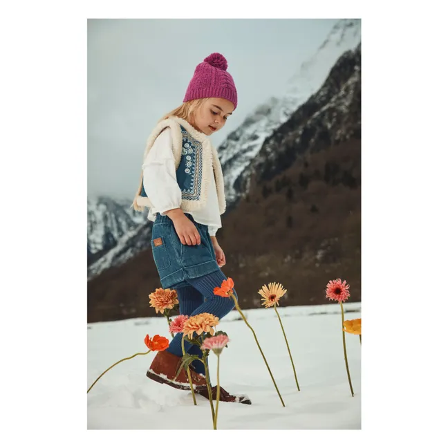 Bonnet Pompon Laine | Framboise