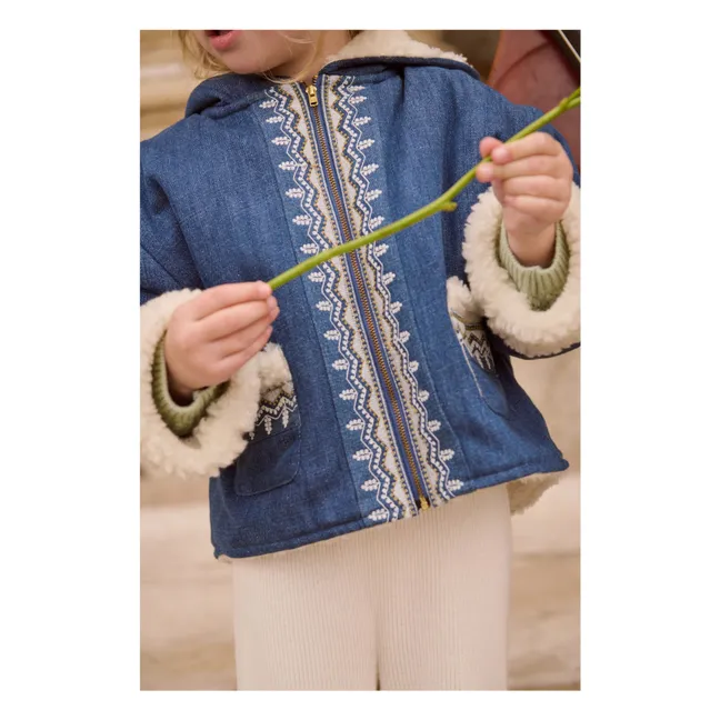 Manteau en Jean Melvette | Bleu