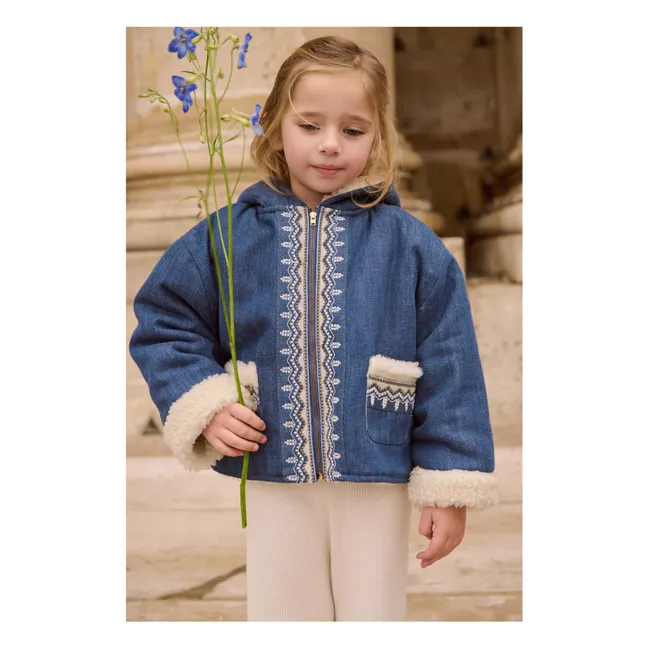 Manteau en Jean Melvette | Bleu
