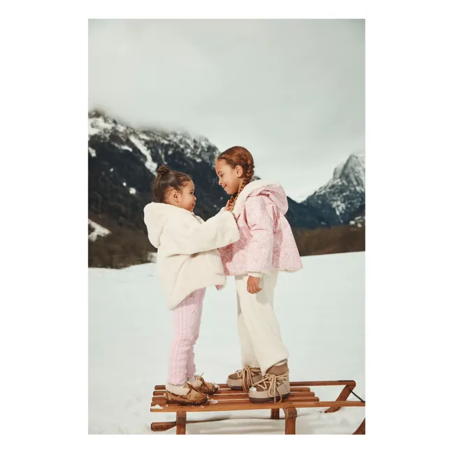 Felvet Reversible Fur Coat | Pink