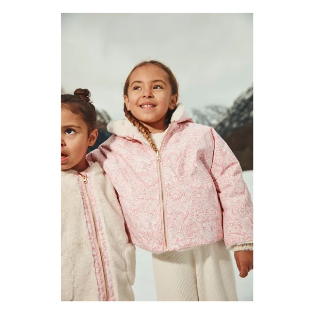 Felvet Reversible Fur Coat | Pink