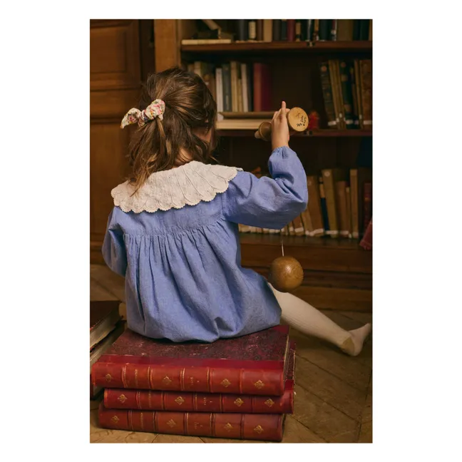 Robe Hyacinte Coton Bio | Bleu jean