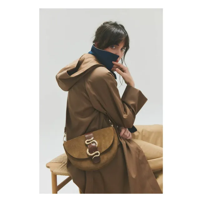 Le Gabie Crush Bi-Material Tasche | Tabak