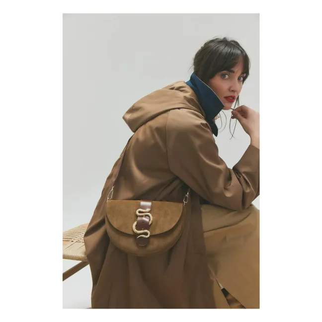 Borsa Le Gabie Crush Bi-Material | Tabacco