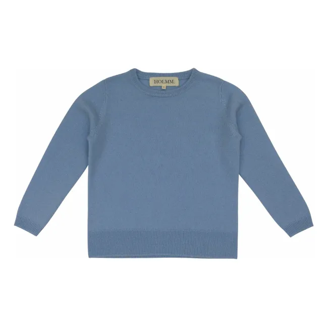 Billy Cashmere sweater | Grey blue