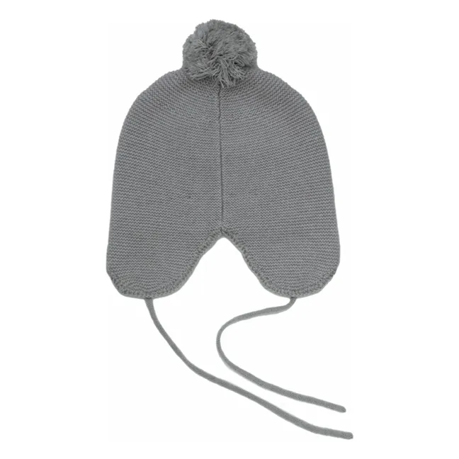 Bonnet Pom Pom Cachemire | Gris