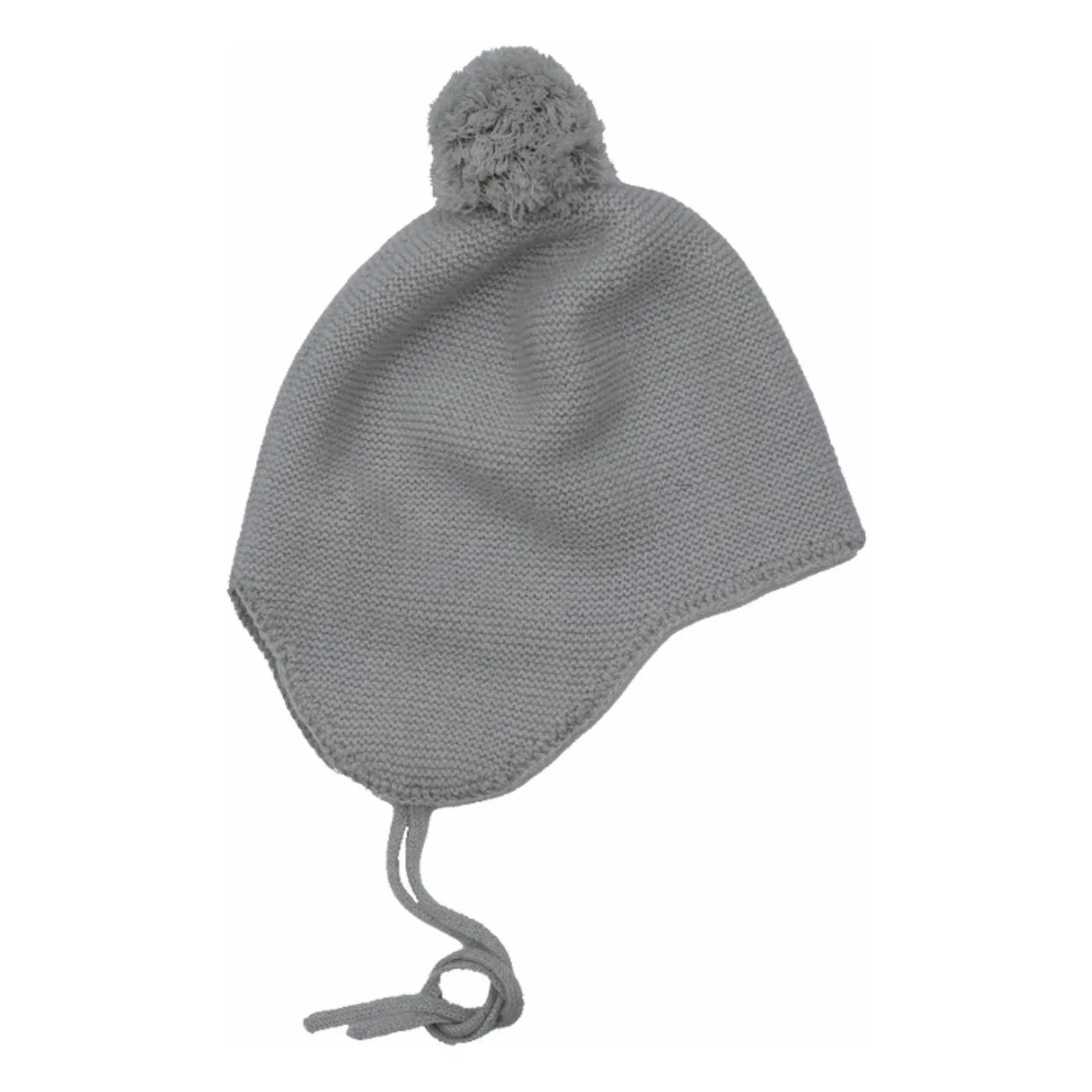 Holmm Grey Pom Pom Cashmere Hat