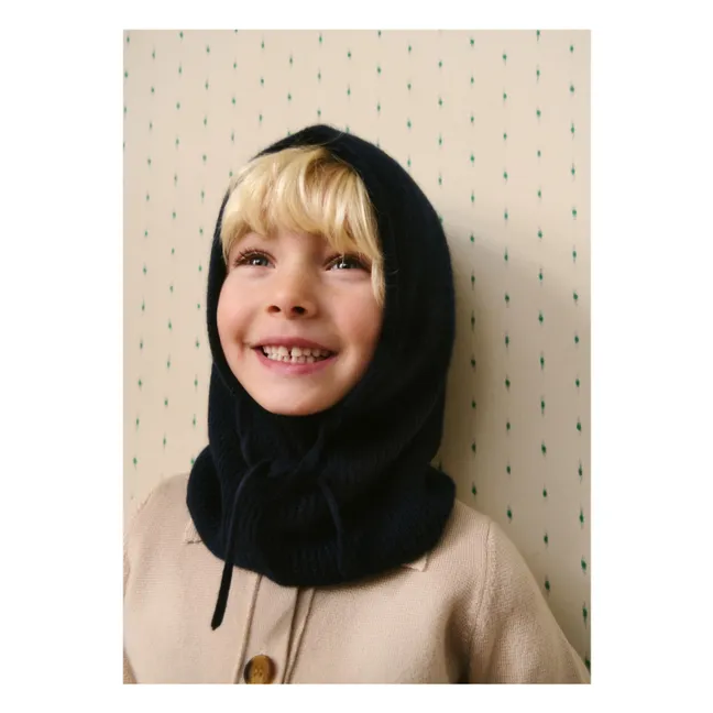Cagoule Wira Cachemire | Bleu marine