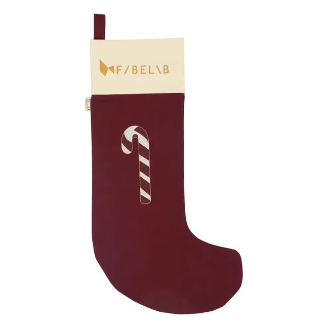 Chaussette de Noël Sucre d'Orge | Rouge