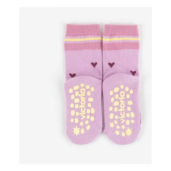 Chaussettes Cœurs | Rose