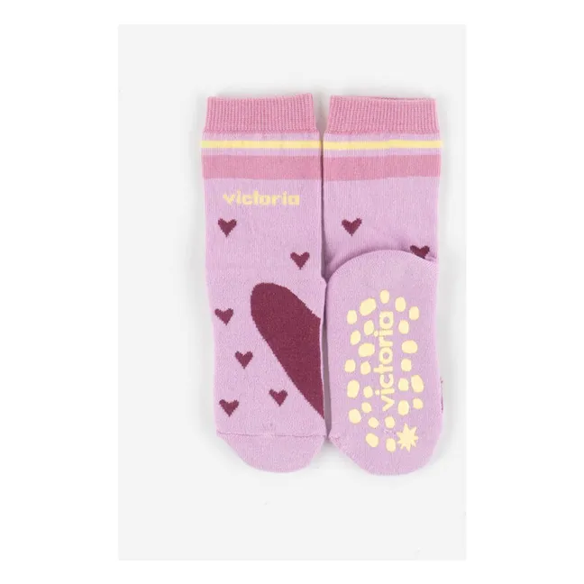 Chaussettes Cœurs | Rose
