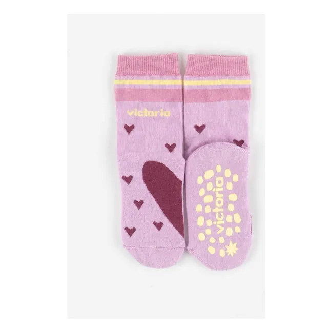 Herz-Socken | Rosa