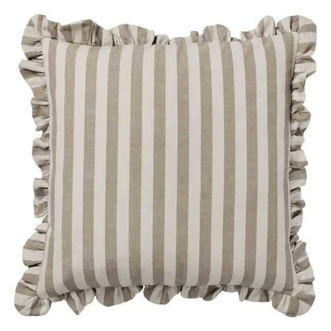 Ina square cushion cover | Brown