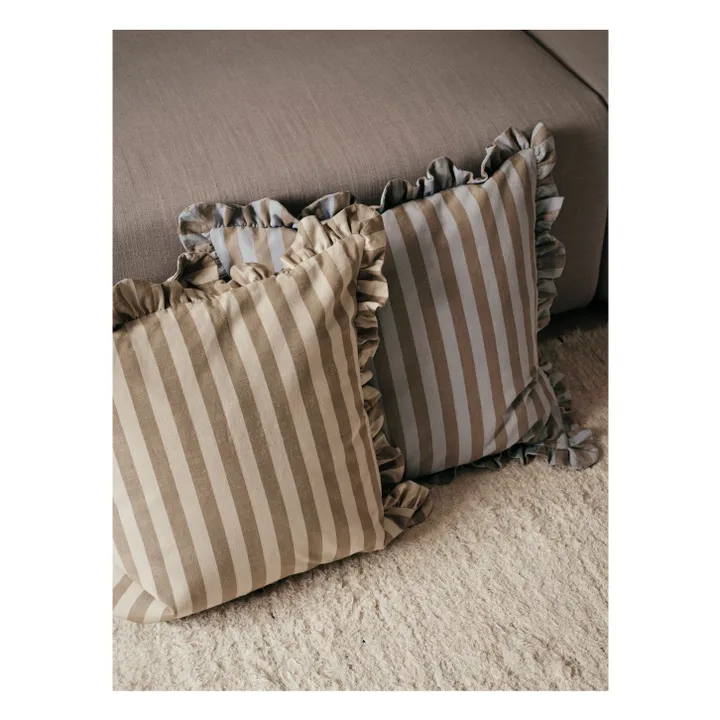 Ina square cushion cover | Blue- Product image n°3