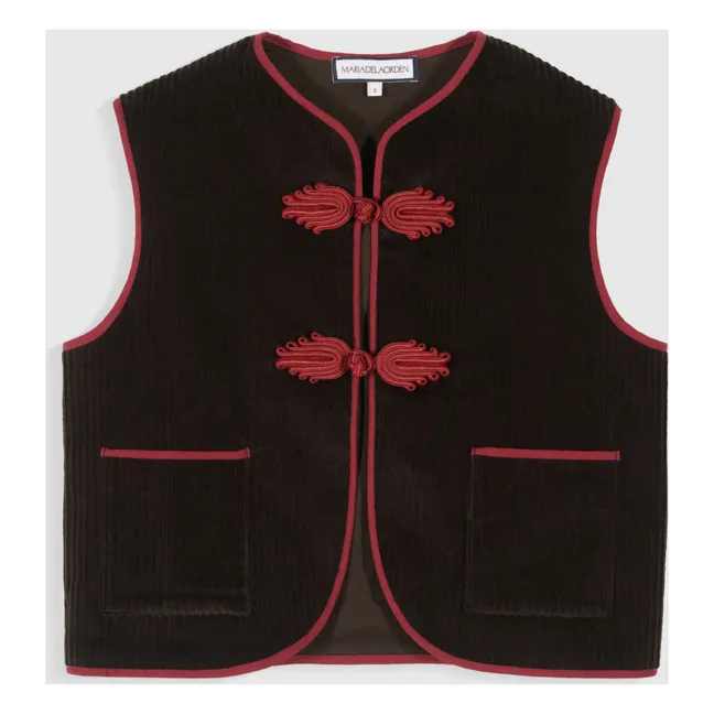 Chaqueta de pana sin mangas Vienna | Marrón