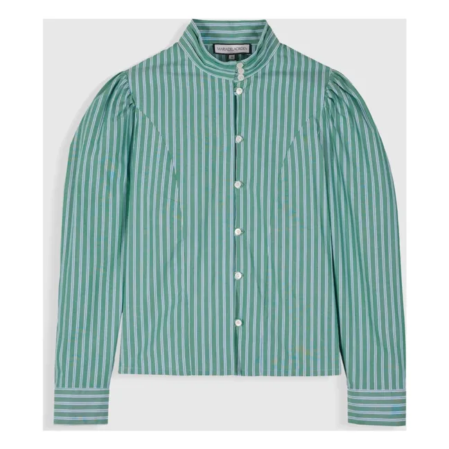 Blusa de rayas Iza | Verde