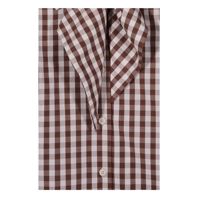 Fairytale Vichy blouse | Brown