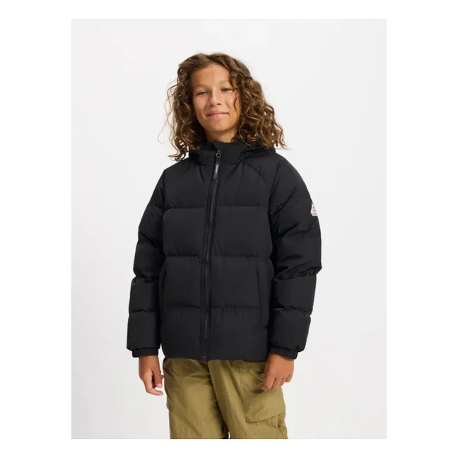 Chaqueta de plumón Sten Smooth de fibra reciclada | Negro