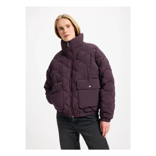 Enola down jacket | Aubergine