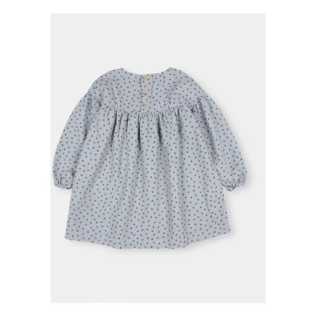 Robe Soft Velours Côtelé Coton Bio | Bleu gris