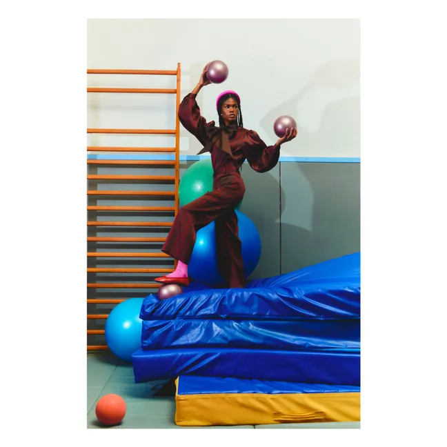 Niza Striped Pants | Brown