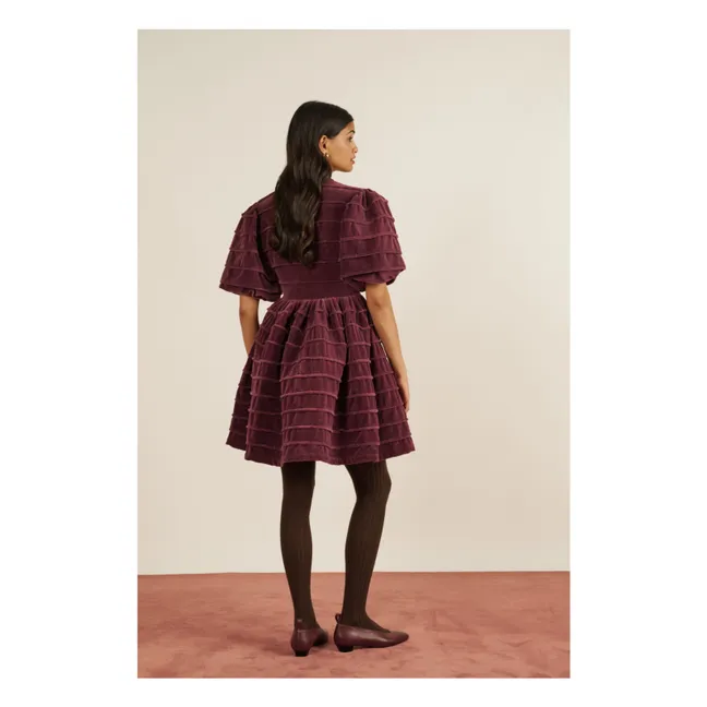 Daisy Velvet Dress | Lie de vin
