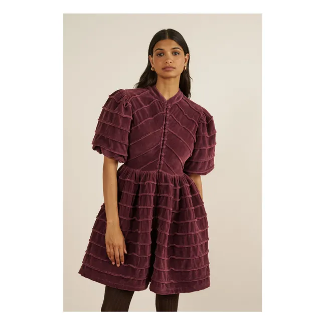 Daisy Velvet Dress | Lie de vin