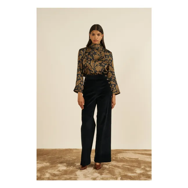 Pantalon Pablo Velours Côtelé | Noir