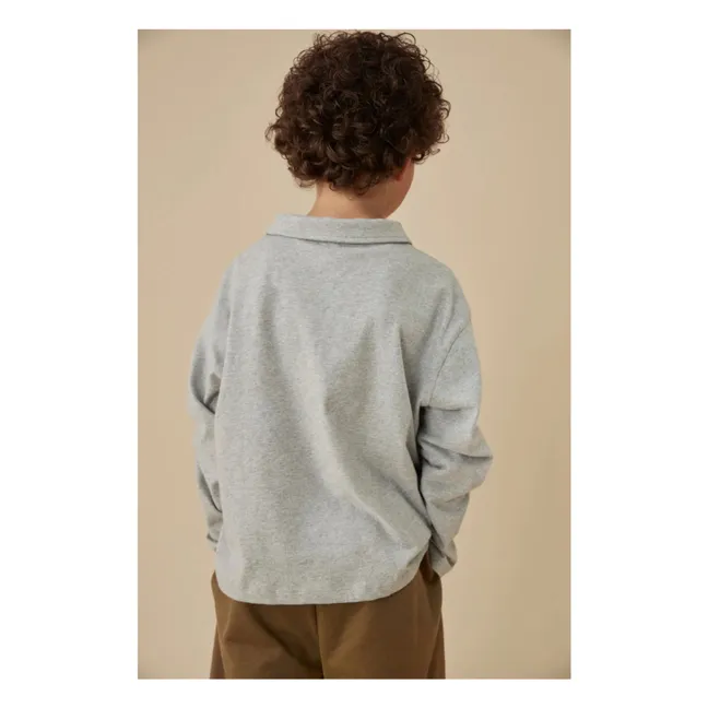 Polo de algodón ecológico | Gris