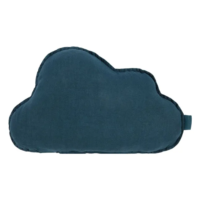 Cojín Nuage - Lino francés | Azul Marino