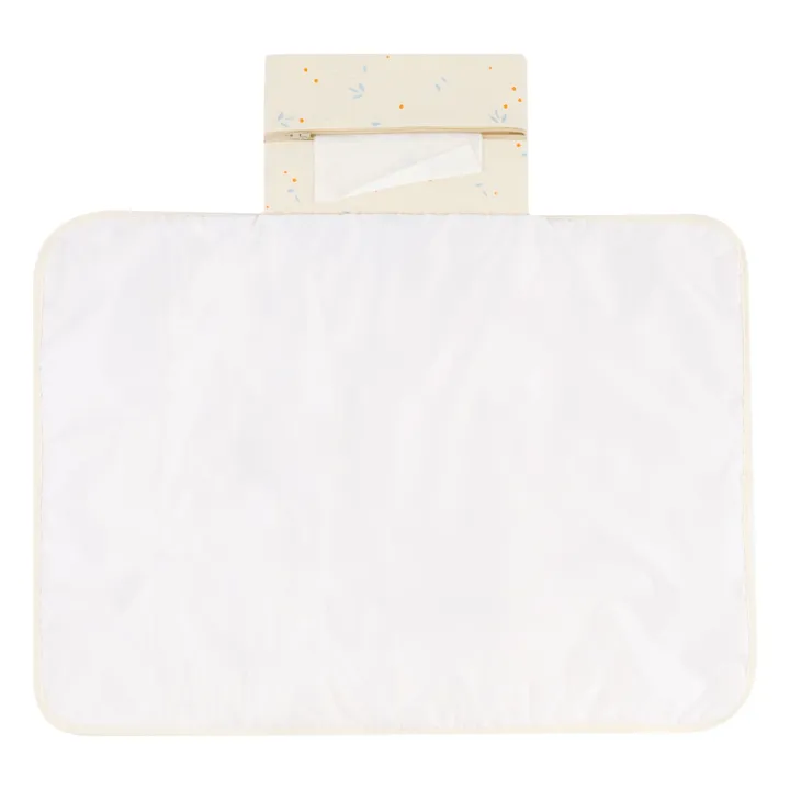 Matelas à langer de voyage Mozart Opéra Orange Cherries | Beige- Image produit n°1