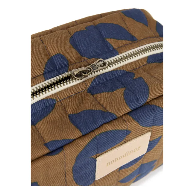 Hyde Park Blue Leaves waterproof toiletry bag | Blue