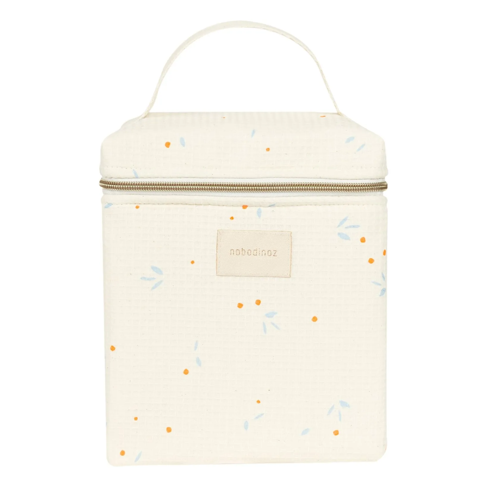 Nobodinoz Beige Isothermal Lunch Bag Concerto Opera Orange Cherries