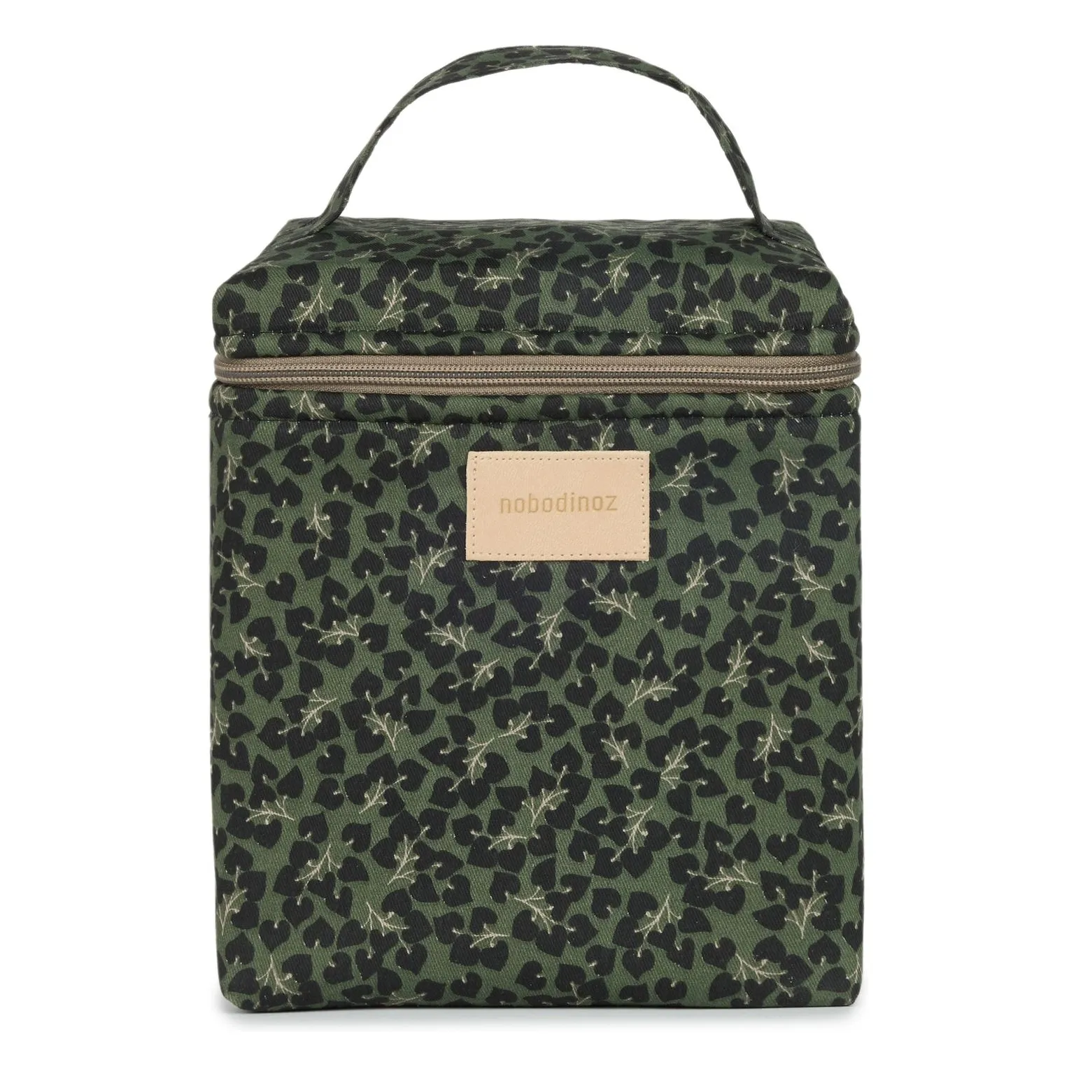 Nobodinoz Green Isothermal Lunch Bag Hyde Park Forest Yumiko