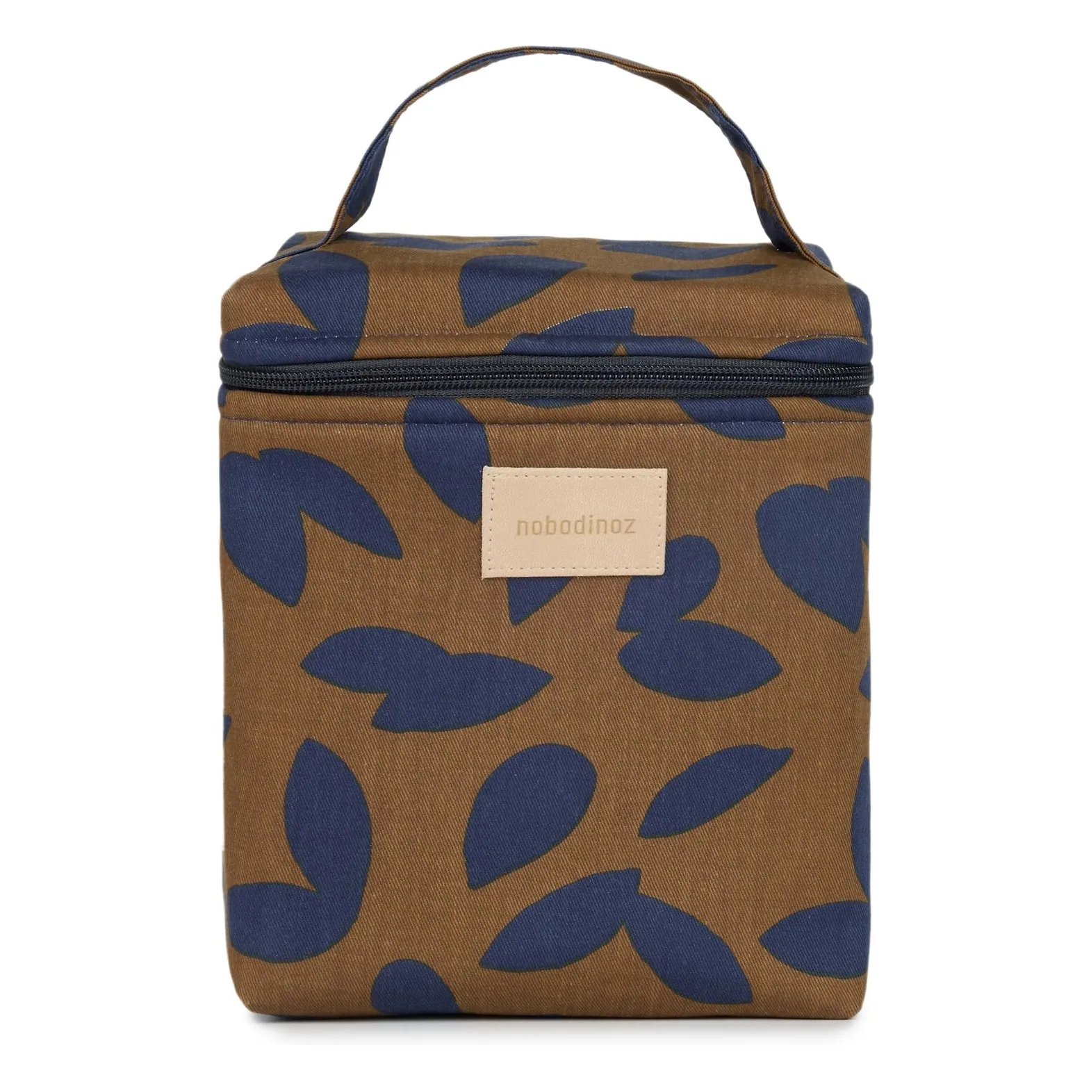 Nobodinoz Blue Hyde Park Leaves Isothermal Lunch Bag