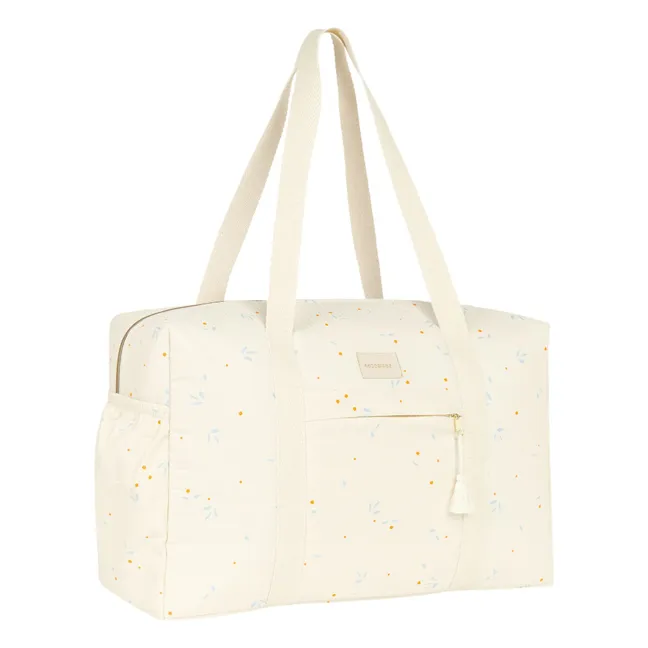 Wasserdichte Wickeltasche Opera Orange Cherries | Beige