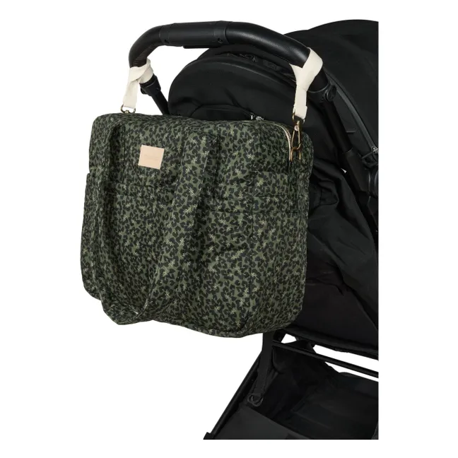 Wasserdichte Wickeltasche Hyde Park Forest Yumiko | Grün