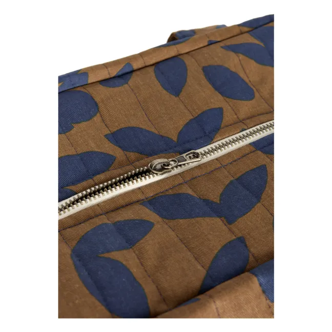 Sac à langer imperméable Hyde Park Blue Leaves | Bleu