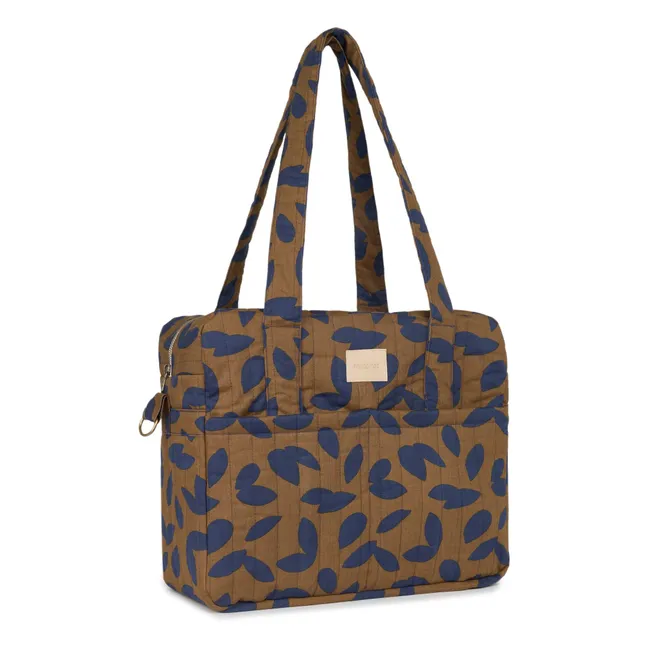 Sac à langer imperméable Hyde Park Blue Leaves | Bleu