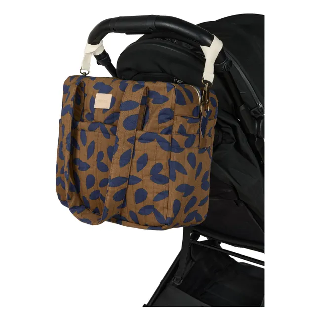 Sac à langer imperméable Hyde Park Blue Leaves | Bleu
