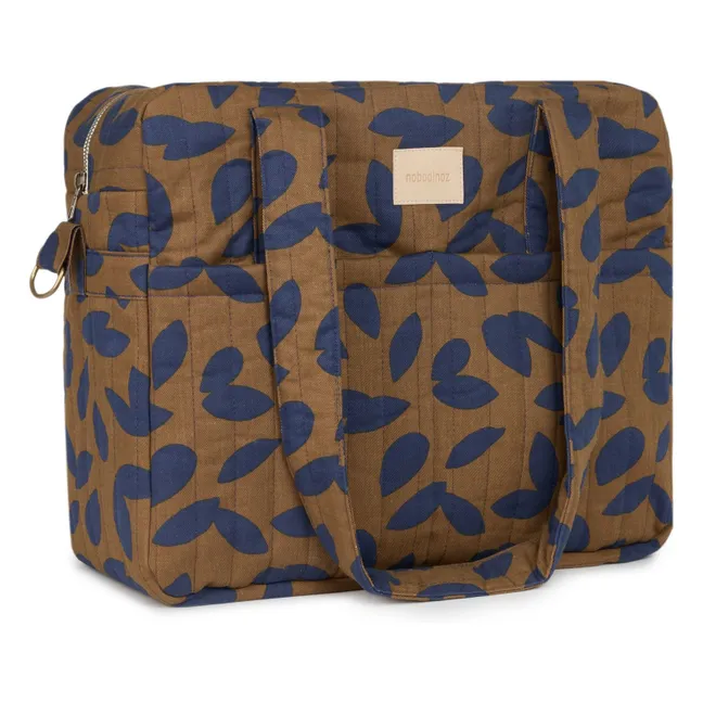Sac à langer imperméable Hyde Park Blue Leaves | Bleu