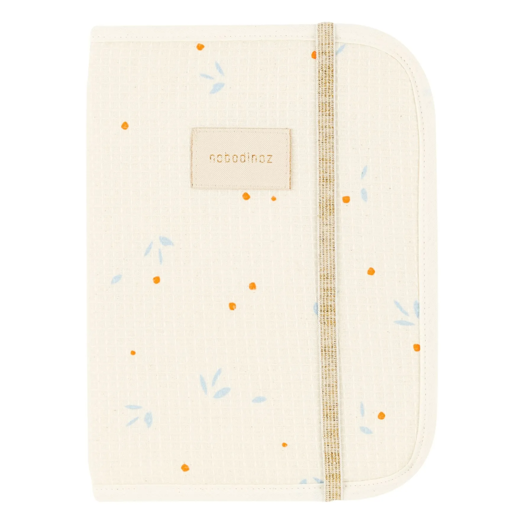 Nobodinoz Beige Health Booklet Cover Opera Orange Cherries