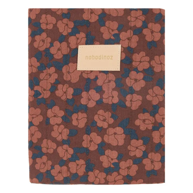 Protège carnet de santé Hyde Park Maroon Poppies | Brique