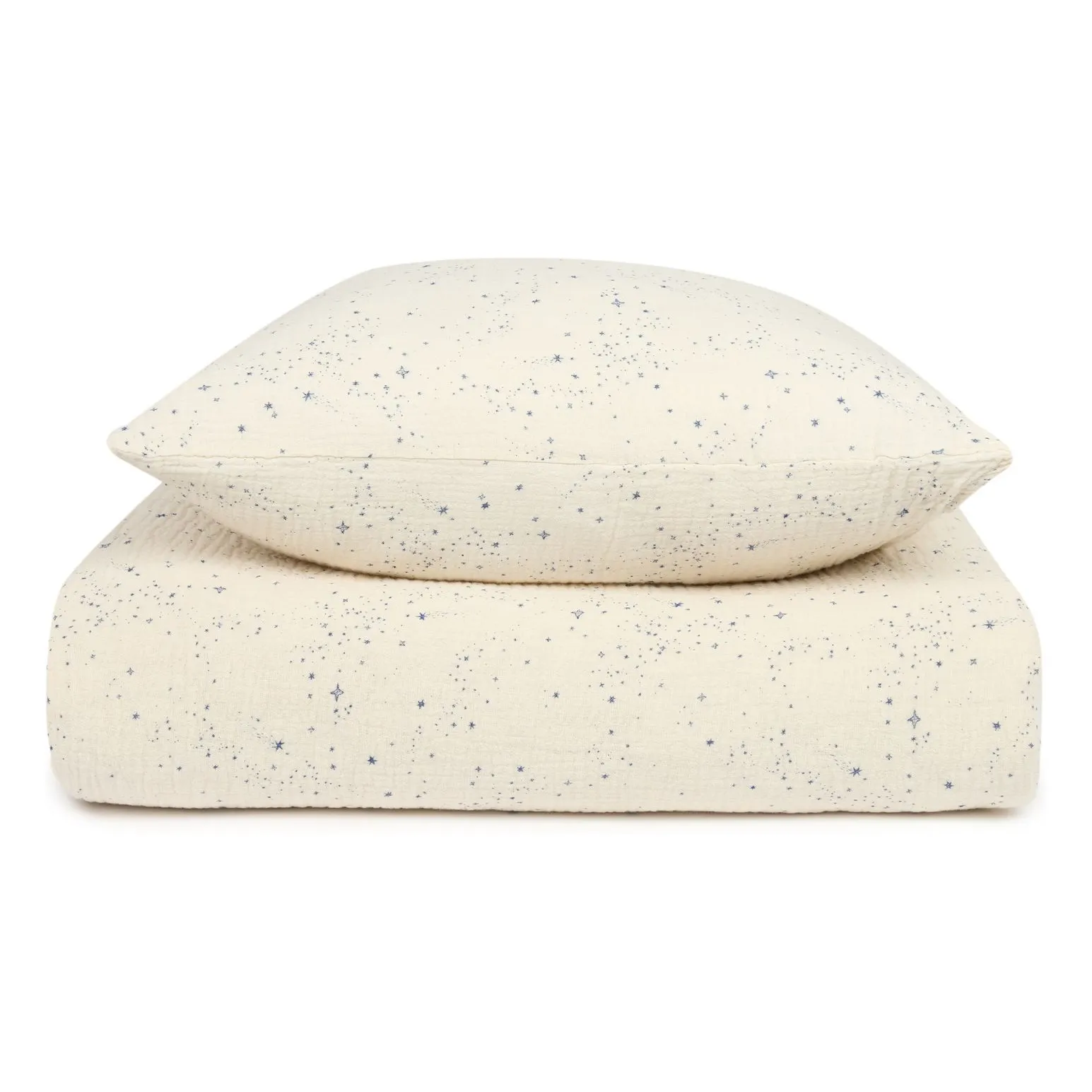 Nobodinoz Blue Wabi Sabi Milky Way Bed Linen Set