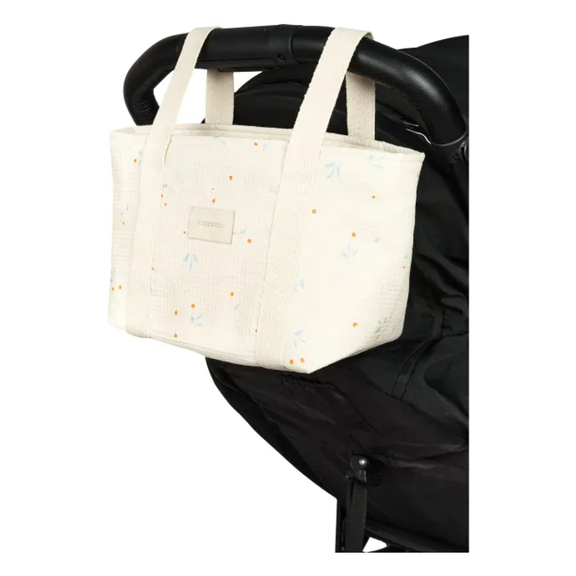 Kinderwagen-Organizer Opera Orange Cherries | Beige